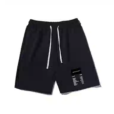 乱步 街头潮流宽松夏日字母印花潮牌百搭运动透气休闲短裤 男女同款