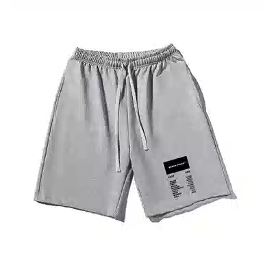 乱步 街头潮流宽松夏日字母印花潮牌百搭运动透气休闲短裤 男女同款
