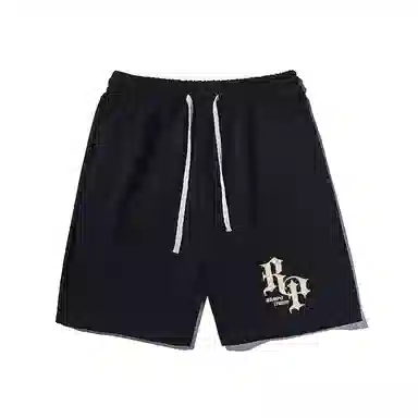 乱步 复古原创宽松字母印花潮牌百搭运动透气青少年学生五分裤休闲短裤 男女同款