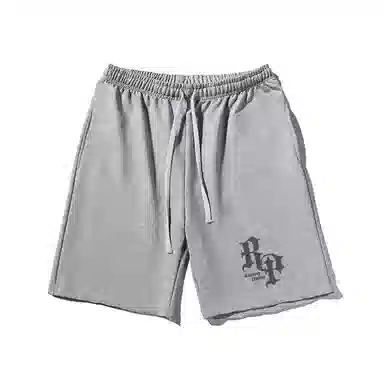 乱步 复古原创宽松字母印花潮牌百搭运动透气青少年学生五分裤休闲短裤 男女同款