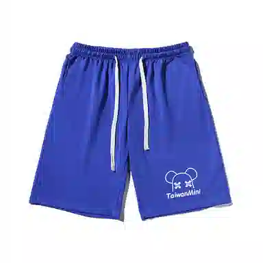 乱步 简约设计美式印花宽松运动风休闲短裤 男女同款