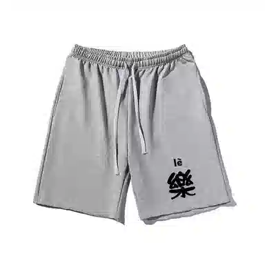 乱步 国潮宽松潮牌百搭运动透气五分裤休闲短裤 男女同款