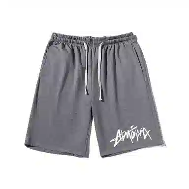 乱步 美式潮流宽松字母设计潮牌百搭运动透气青少年学生五分裤休闲短裤 男女同款