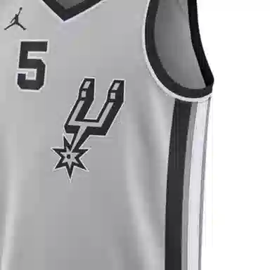 Jordan NBA San Antonio Spurs Dejounte Murray 5 Jersey Grey