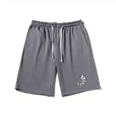 乱步 简约设计美式印花透气凉感宽松运动青少年学生五分裤休闲短裤 男女同款