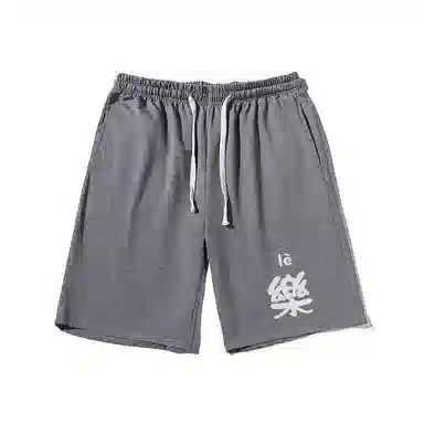 乱步 国潮宽松潮牌百搭运动透气五分裤休闲短裤 男女同款