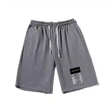 乱步 街头潮流宽松夏日字母印花潮牌百搭运动透气休闲短裤 男女同款