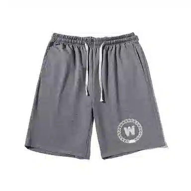 乱步 潮流宽松时尚字母印花潮牌百搭运动透气青少年学生五分裤休闲短裤 男女同款