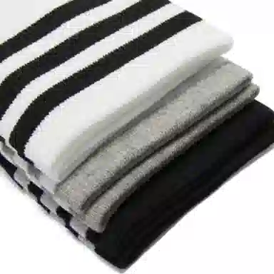 adidas Originals Trefoil Stripe Socks 3-Pack Black Grey White