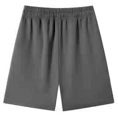 加菲猫家族 美式纯色简约烧花设计宽松舒适直筒垂感学院风日常通勤户外运动跑步篮球百搭系带调节中腰休闲短裤 男女同款