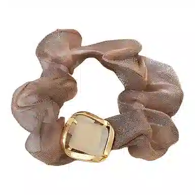 希铃 几何方糖韩系简约 网纱 发圈 女款