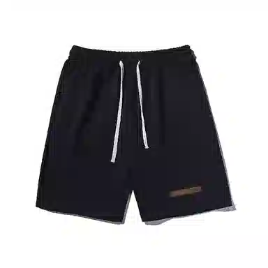 乱步 简约舒适透气百搭系带休闲短裤 男女同款