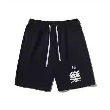 乱步 国潮宽松潮牌百搭运动透气五分裤休闲短裤 男女同款