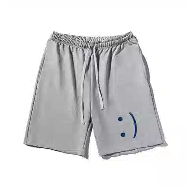 乱步 美式宽松表情印花潮牌百搭运动透气休闲短裤 男女同款
