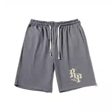 乱步 复古原创宽松字母印花潮牌百搭运动透气青少年学生五分裤休闲短裤 男女同款