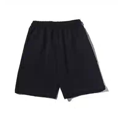 乱步 简约设计卡通印花透气凉感夏日宽松运动风青少年学生五分裤休闲短裤 男女同款