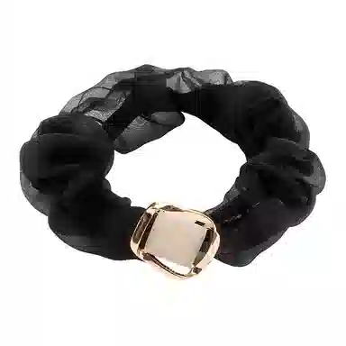 希铃 几何方糖韩系简约 网纱 发圈 女款