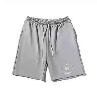 乱步 潮流宽松时尚字母印花潮牌百搭运动透气青少年学生五分裤休闲短裤 男女同款