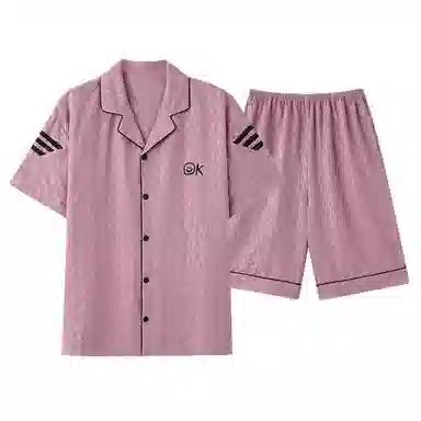 卡绚 短袖短裤简约舒适休闲家居服可外穿夏季睡衣套装 男款