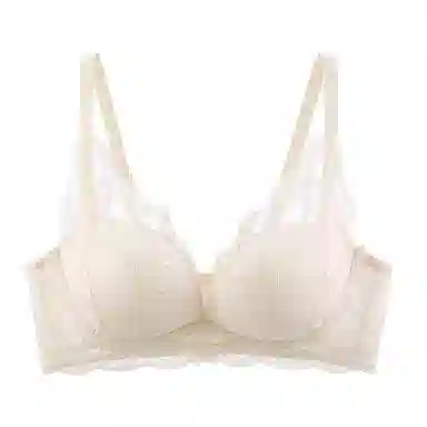 欧迪芬 性感蕾丝聚拢上托防下垂收副乳轻薄透气亲肤柔软小胸显大清凉感文胸 女款