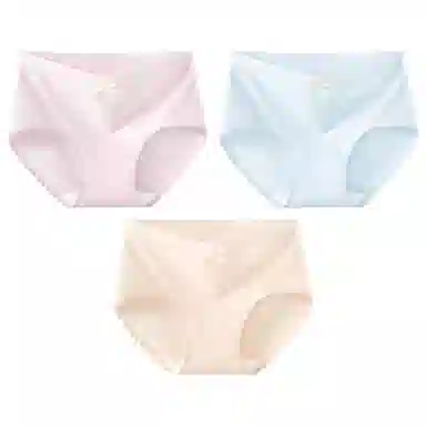 二三二三 纯色简约抑菌透气不卡档不夹臀不勒肉无痕舒适柔软三角裤高弹力不卷边亲肤时尚知性优雅可爱俏皮蝴蝶结内裤 女款