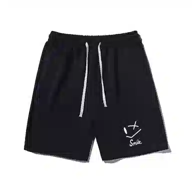 乱步 潮牌设计美式线条印花透气凉感宽松、休闲短裤 男女同款