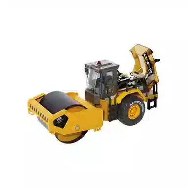 咕轹 钢力威合金铲车工程车压路车滑行叉车铲雪推土机 成品模型