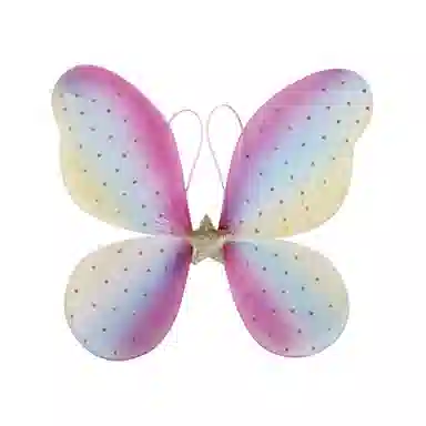 咕轹 炫彩蝴蝶翅膀 天使精灵翅 玩具