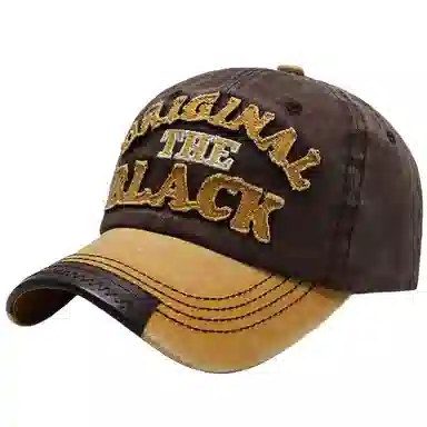 艾佳微 复古水洗字母弯檐做旧户外运动遮阳嘻哈潮酷 牛仔 鸭舌帽 男女同款情侣款