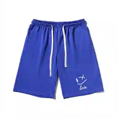 乱步 潮牌设计美式线条印花透气凉感宽松、休闲短裤 男女同款