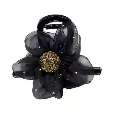希铃 高级感花朵气质抓夹 网纱 发夹 女款