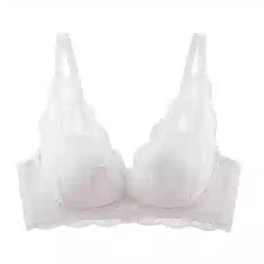 欧迪芬 性感蕾丝聚拢上托防下垂收副乳轻薄透气亲肤柔软小胸显大清凉感文胸 女款