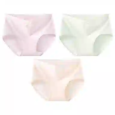 二三二三 纯色简约抑菌透气不卡档不夹臀不勒肉无痕舒适柔软三角裤高弹力不卷边亲肤时尚知性优雅可爱俏皮蝴蝶结内裤 女款