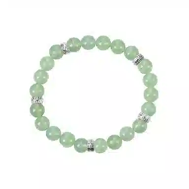 心草 绿精灵 国潮复古新中式小众设计简约温柔气质典雅大方民族风日常百搭手饰合成/人造 绿发晶 手串 女款