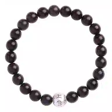 木盛缘 【六字箴言  过手留香】高油高密佛珠念珠文玩 紫檀属 手串 男女同款情侣款