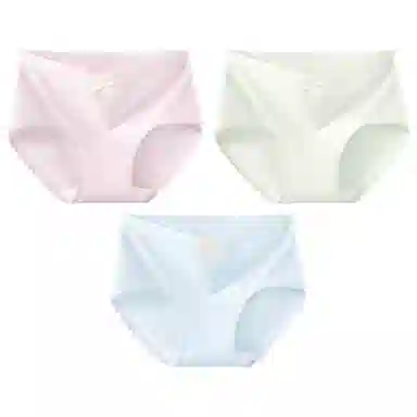 二三二三 纯色简约抑菌透气不卡档不夹臀不勒肉无痕舒适柔软三角裤高弹力不卷边亲肤时尚知性优雅可爱俏皮蝴蝶结内裤 女款
