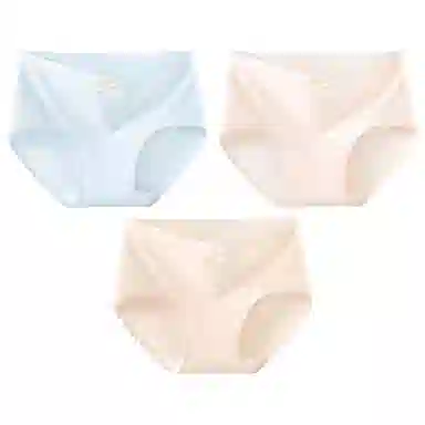 二三二三 纯色简约抑菌透气不卡档不夹臀不勒肉无痕舒适柔软三角裤高弹力不卷边亲肤时尚知性优雅可爱俏皮蝴蝶结内裤 女款