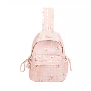 南潇湘 小清新休闲高颜值韩版百搭 尼龙 双肩包 常规 男女同款情侣款 浅紫色/浅蓝色/黄色/绿色/粉色