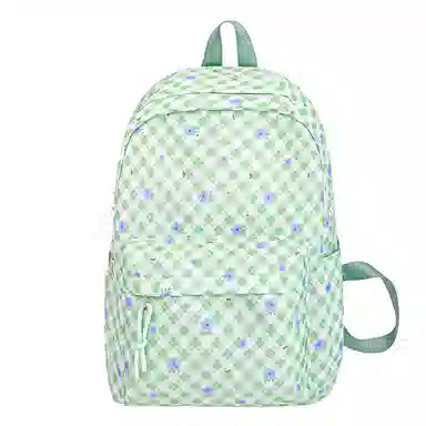 南潇湘 小清新休闲高颜值韩版百搭 尼龙 双肩包 常规 男女同款情侣款 浅紫色/浅蓝色/黄色/绿色/粉色