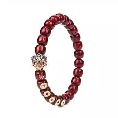 钰澜文玩 「赤星·武财令」武帝护航-朱焰招财-设计款 星月菩提 手串 男女同款情侣款