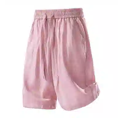 北极绒 美式复古轻薄宽松直筒透气运动五分裤休闲短裤 男款