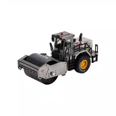 咕轹 钢力威合金铲车工程车压路车滑行叉车铲雪推土机 成品模型