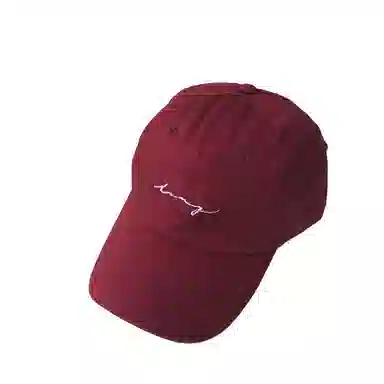 艾佳微 心动瞬间软顶刺绣休闲百搭韩版遮阳 棉 鸭舌帽 男女同款情侣款