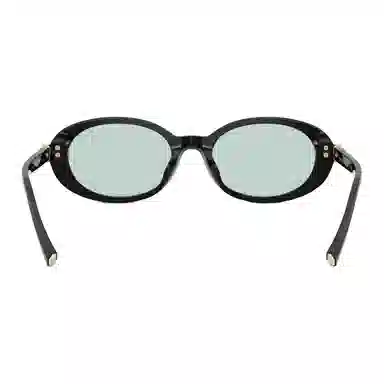 Tiffany & Co. Oval Acetate Sunglasses Black