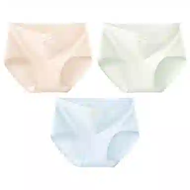 二三二三 纯色简约抑菌透气不卡档不夹臀不勒肉无痕舒适柔软三角裤高弹力不卷边亲肤时尚知性优雅可爱俏皮蝴蝶结内裤 女款
