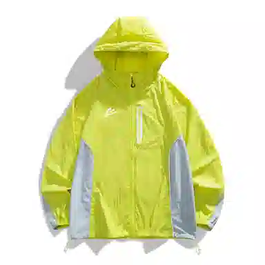 音速猫 运动户外轻薄连帽拼接透气防晒服 男女同款