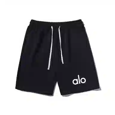 乱步 美式透气宽松舒适潮流简约字母印花休闲短裤 男女同款