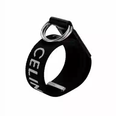 CELINE Double Ring Belt Medium Black