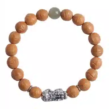 木盛缘 【凤眼  招财貔貅】雕刻佛珠单圈念珠文玩 猴头核桃 手串 男女同款情侣款