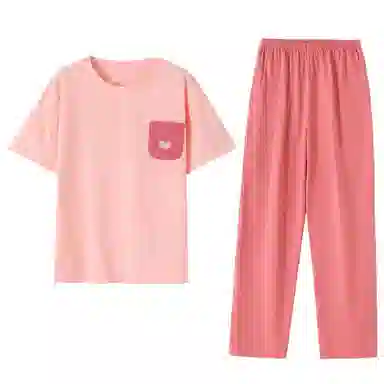 潞优野 短袖长裤薄款时尚舒适可外穿睡衣套装 女款